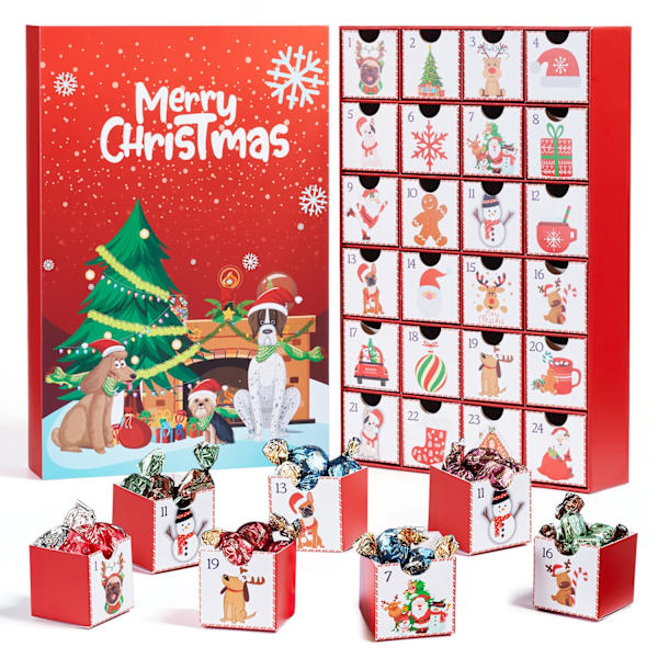 DIY Julekalender til Hundeelskere 24 Slikæsker til Børn og Kæledyr 0.65