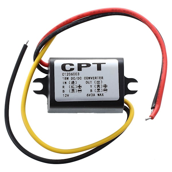 12V til 6V DC-DC Konverteringsmodul Strømforsyning Spændingsregulator