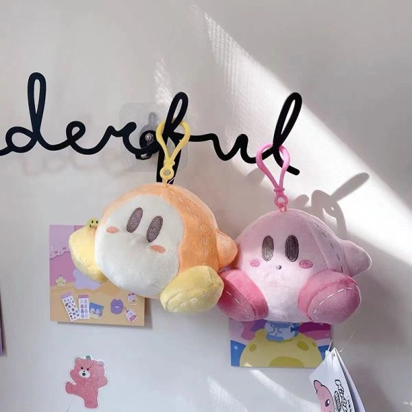 e Star Kirby Plysch Doll Pendel Cartoon Kawaii Soft Stuffed Bag A1