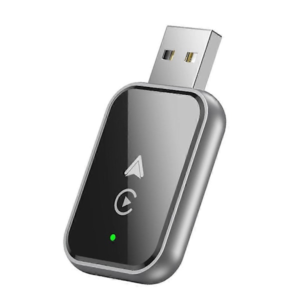 2-in-1 Langaton CarPlay -sovitin iPhone/Androidille, Mini-kokoinen Langallisesta Langattomaan CarPlayhin Adapterilla C