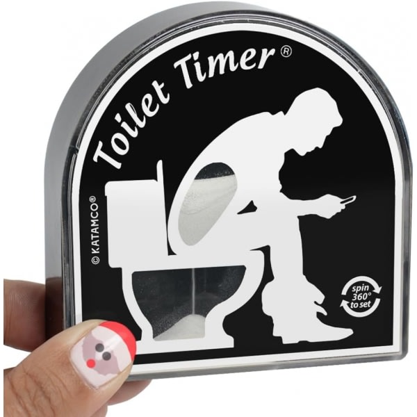 Den ursprungliga toaletttimern (klassisk) rolig present för män, make, pappa, son, födelsedag, jul, strumpor G