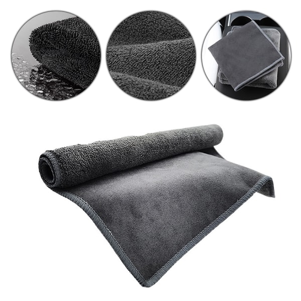 Mocka Microfiber Absorbera vatten torka trasa Auto Wash Handduk Car Clea 30*60cm