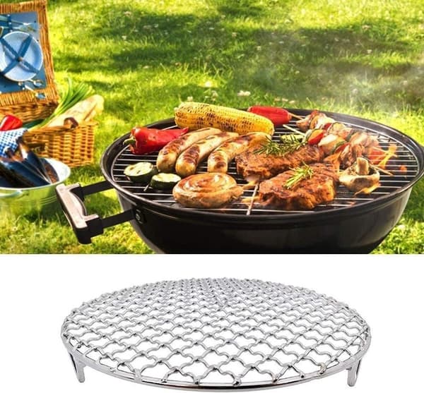 Grilli - Grilliritilä - Grillitarvikkeet - Ruostumaton teräsgrilli - Pyöreä grilli