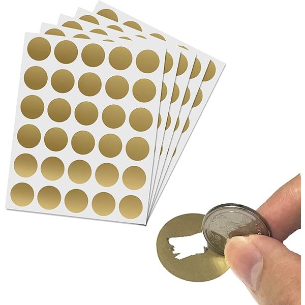 DIY Skraplotter (Guld, 150-pack)
