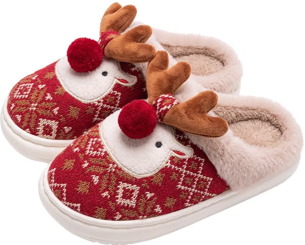 Tofflor - Tofflor - Jul - Julklapp - Halkfria - Halkfri sula - med plyschfoder