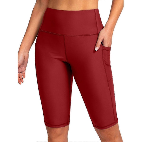 Dykkeshorts for kvinner, reduserer gnagsår, lettvektige, myke, hudvennlige, våtdraktshorts for surfing - Perfekt Brick Red Brick Red M