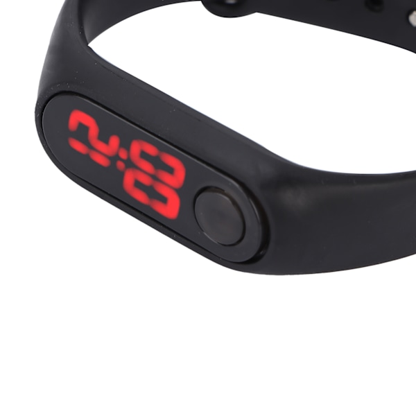 Smart Digital Klocka Armband Självlysande Elektronisk Klocka Trendig Stilfull Armbandsur Svart