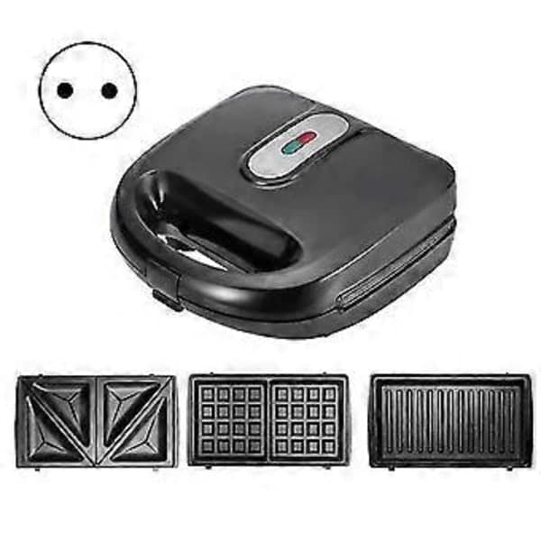 Waffle Iron with Removable Plates, Handle Design, Non-stick, 750W High Power, EU Plug, Electric Waffle Maker, Kitchen Accessories