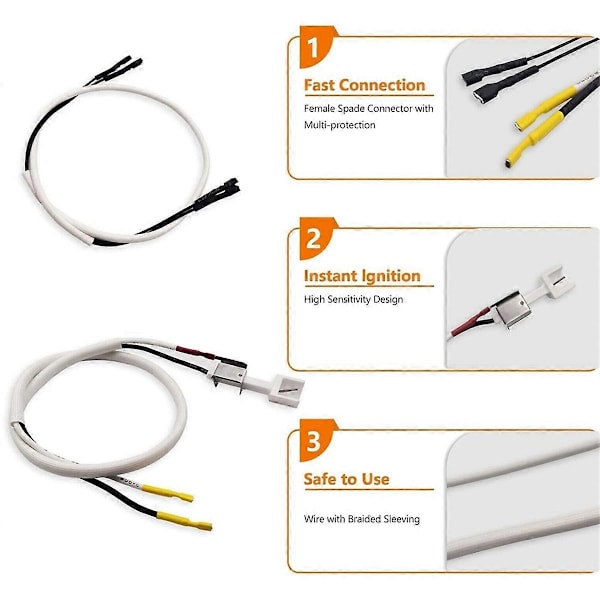 7642 Grilltenner Kit for Weber Spirit I&II 210-310 Gassgrill, Elektronisk Tenner Kit for Weber Modell