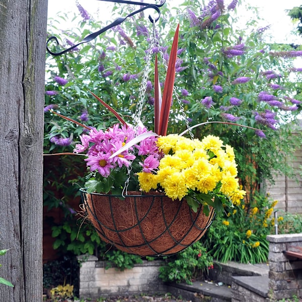 Hjem & Have 2 x 16\" (40cm) Skålformet Kokosnød Hængekurv Bund 16" Bowl Coconut Liner