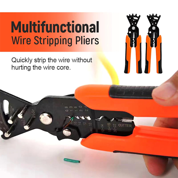 Professional 5-in-1 Combination Pliers with Wire Stripping Pliers, Wire Cutting Pliers, Wire Crimping Pliers, Multi, Combination Wrench, Multi-Tool