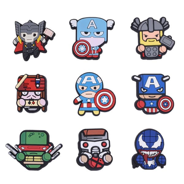 Marvel 42 stk skosmykker, Crocs-smykker Crocs-tilbehør for jenter_xx E E