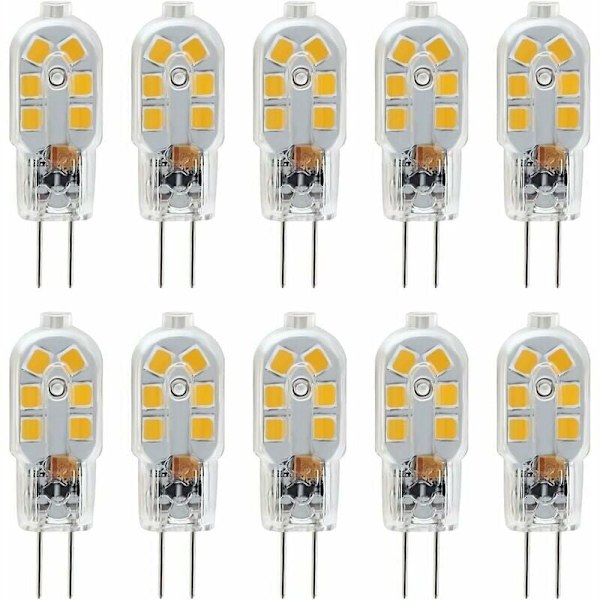 12V G4 LED-lamppu, 1W vastaa 10W halogeenivaloa, 200LM vilkkumaton