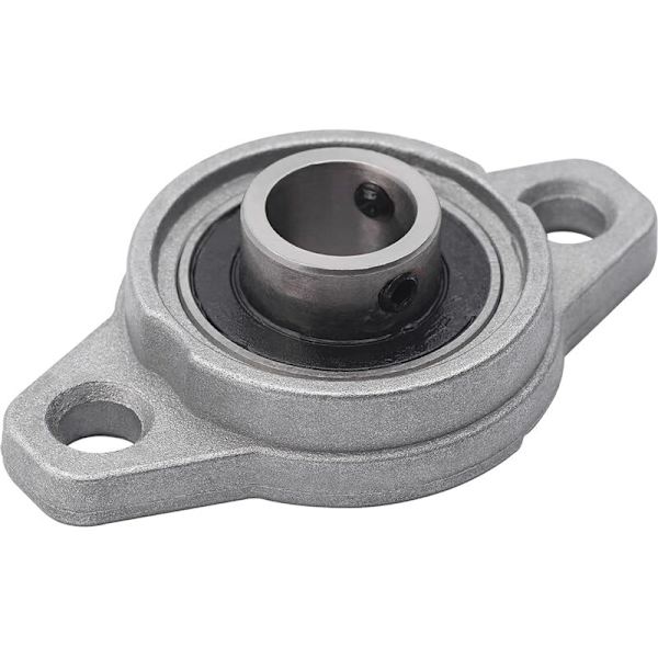 4 stk. med rombisk flangefodring Lejehuse Kugleleje Ringende (12 mm indvendig diameter)