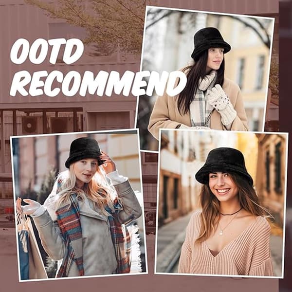 Vinterhat - Hat - bucket hat - Damehat - Fiskerhat - bucket hat dame