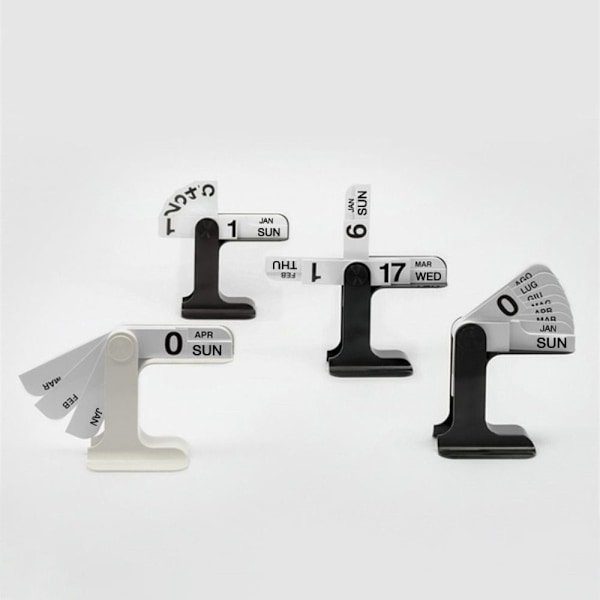 Bordskalender Vendbar kalender SORT black