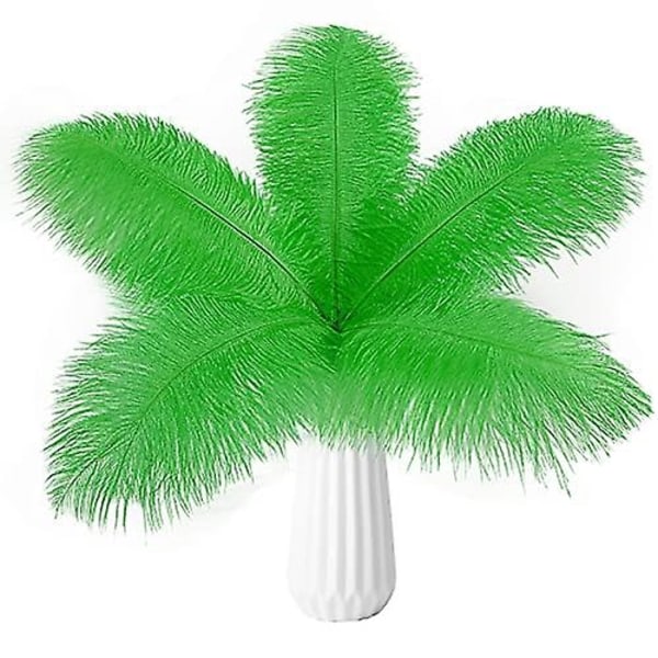 20 stk Naturlige Bulk Strudsefjer - Perfekt Green