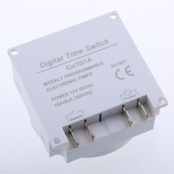 12V DC Programmerbar Digital Timerstyret Kontakt