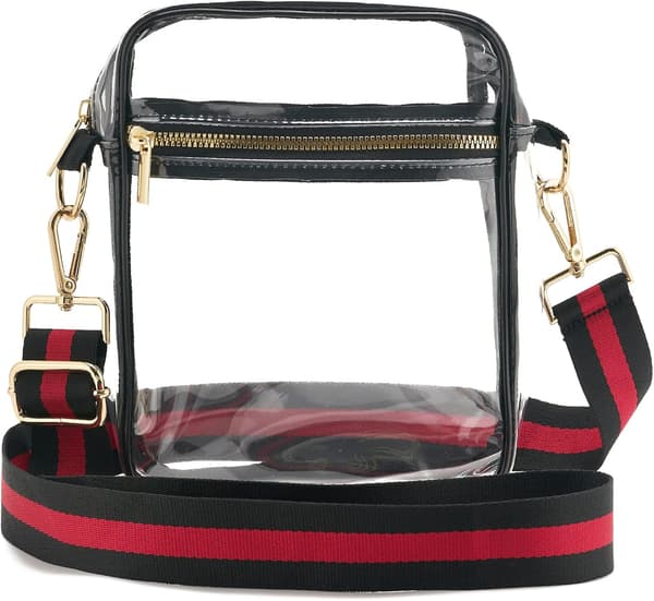 Clear Crossbody Bag Approved, Adjustable Shoulder Strap Color1