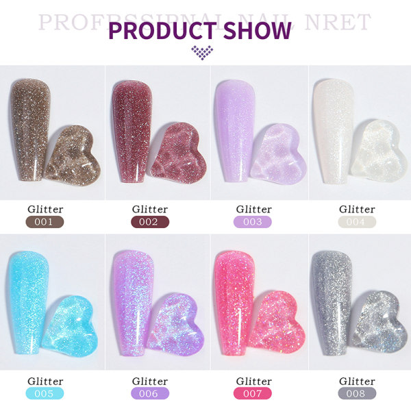 15 ml Pearlescent Nail Extension UV Color Finger Gel Art Nail 6