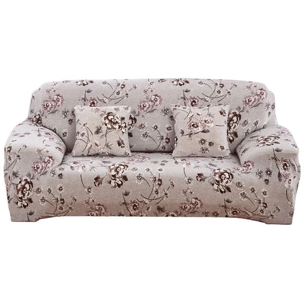 Sofföverdrag 2-sits 140-180cm Blommor Överdrag Soffa med Moderna Armstöd Överdrag Universal Elastisk Soffa Sofföverdrag Skyddsöverdrag