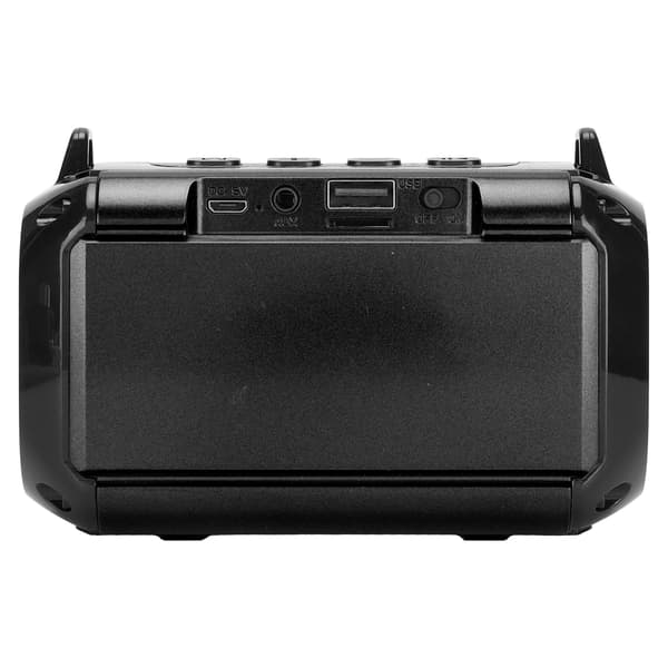 Wireless Speaker 360° Stereo Noise Cancelling Portable Bluetooth Speaker with Charging Cable Black 0.1