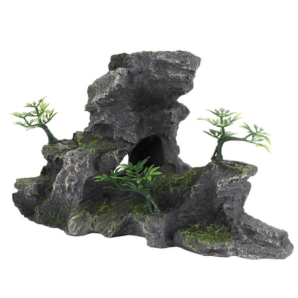 Simuleret Harpiks Stenformation Akvarium Dekoration