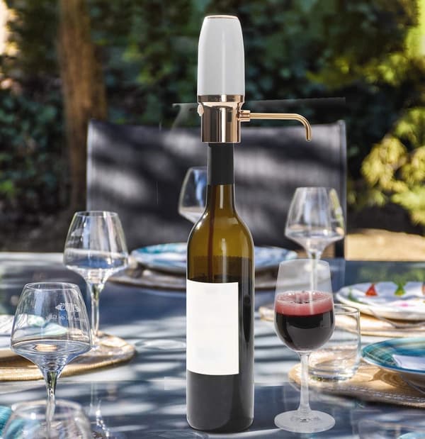 Elektrisk One-Touch Vinlufter & Automatisk Vindispenser m/ USB-genopladning