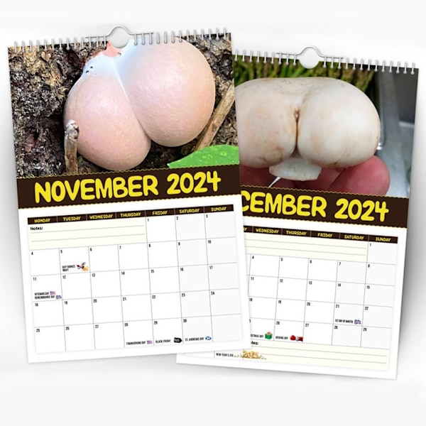 2024 Världens Största Svampkalender Väggkalender Hängande