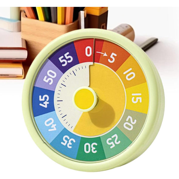 Timer - Visuell Timer - Visuell Nedtelling - 60 Minutters Nedtellingstimer - Nedtellingsklokke