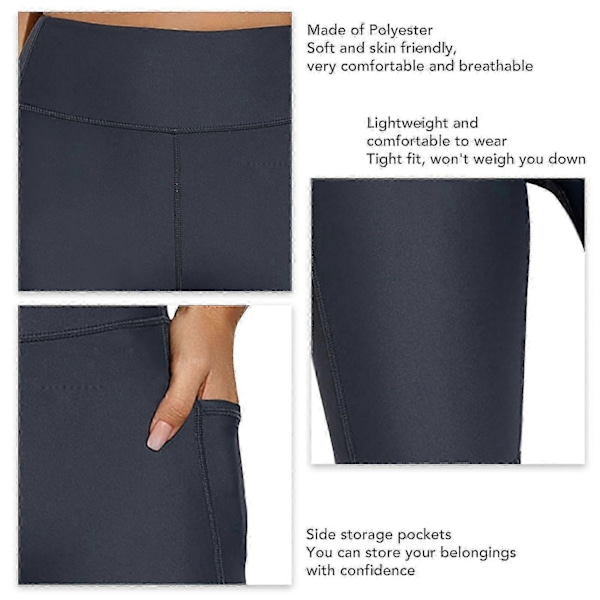 Dykker shorts til kvinder, reduceret gnidning, letvægts, bløde, hudvenlige, våddragt shorts til surfing - Perfekt Grå Gray S