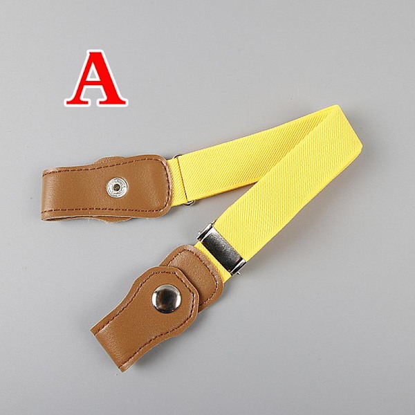 Barn Anti-Avdragsbelter Jeans Midjebånd Stretch Midjebelte Spenne Fri Elastisk Som bildet Like the picture A