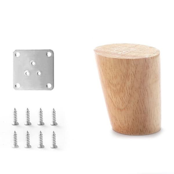 4 stk. Træben Bordben 10CM 10cm