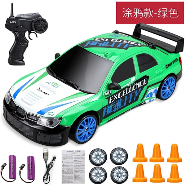 2.4G High Speed Drift Rc Car 4WD Toy Remote Control AE86 Model GTR Vehicle Car RC Racing Cars Toy for Kids Christmas Gifts