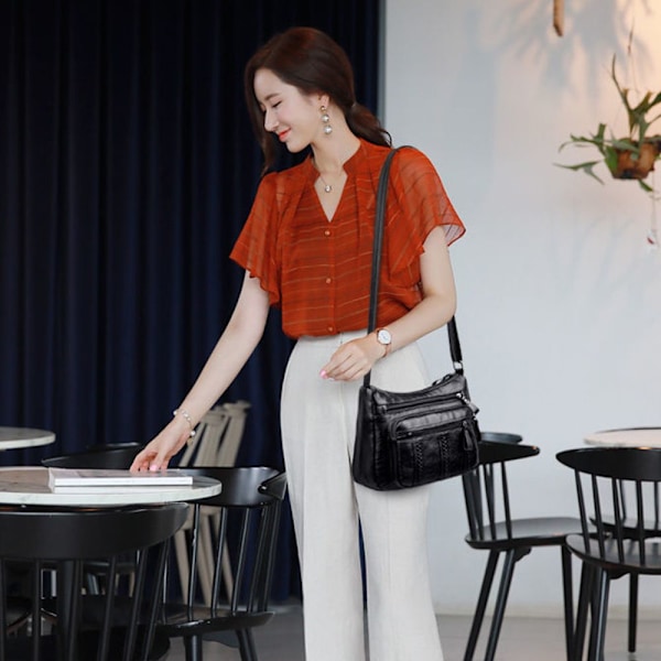 Fashion Multi-Layer Large Capacity Single Shoulder Bag