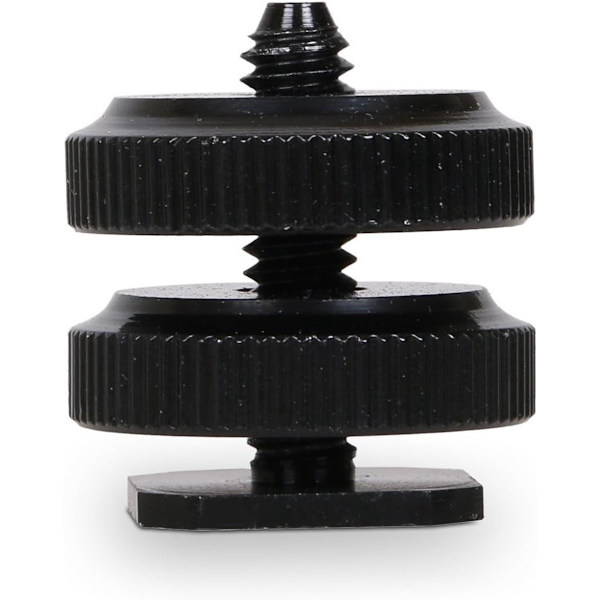 1/4\" blixtskoadapter för stativ och DSLR-kamera (2-pack)