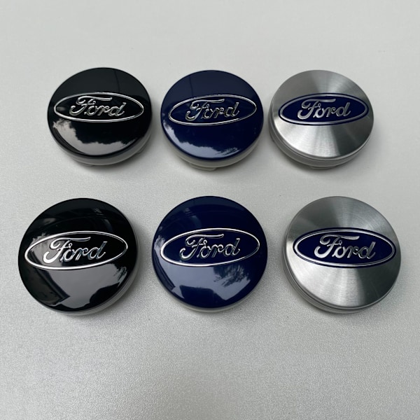 4 kpl mustaa 60 mm auton navakapselin logo-tarraa Ford F:lle