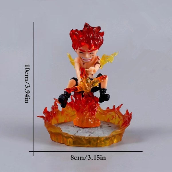 One Piece -hahmo Nika Luffy Gear 5 Q-versio Action Figure Stat Red