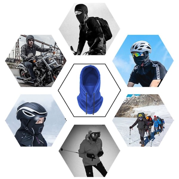 Cap Skid Vinter Vindtät Cap Utomhussport Haklapp Kallvadderad Huva Mask Plysch Varm Hatt Cykel Cykel WineRed