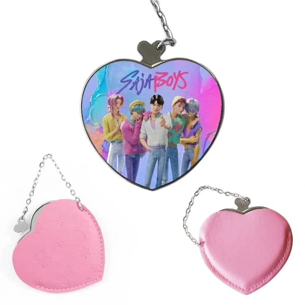 KPop Demon Hunters Saja Boys Portable Compact Makeup Mirror