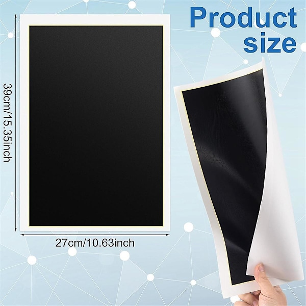 Lasergraveringspapir, 10 stk. Laserfarvet Papir til Lasergravering, 39x27cm Sort