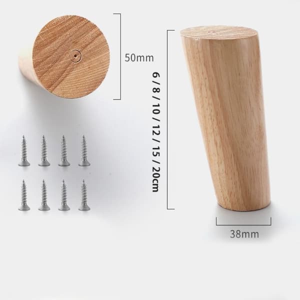 4 stk. Treben Bordben 8CM 8cm