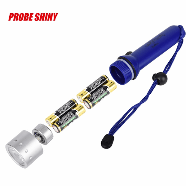 Undervanns 1200LM XM-L T6 LED Dykelykt Lommelykt Lampe Lys Vanntett