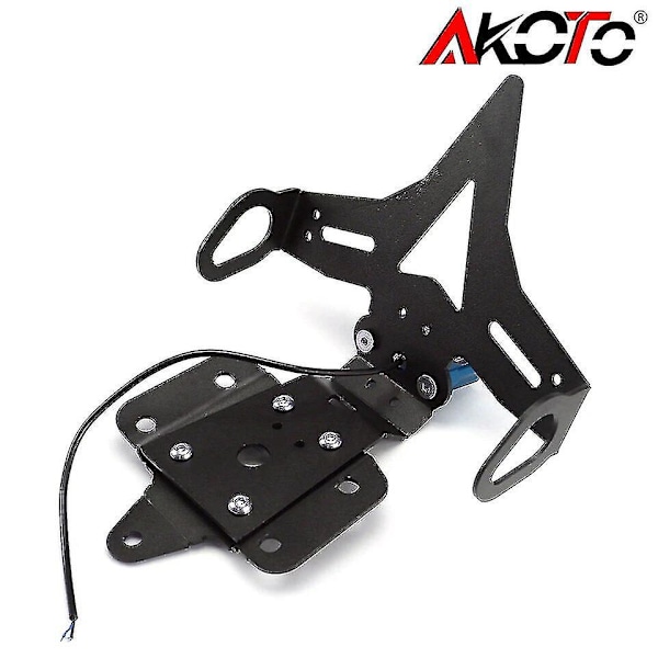 Högkvalitativ Nummerplåtshållare med LED-belysning för Yamaha MT-07 FZ-07 FZ07 MT07 2014 2015 2016 2017 2018 2019 2020 2021{GKS}