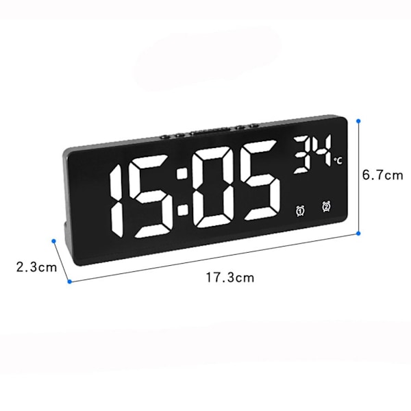 Elektronisk Klocka Digital LED-Klocka LILA [GKS] Purple