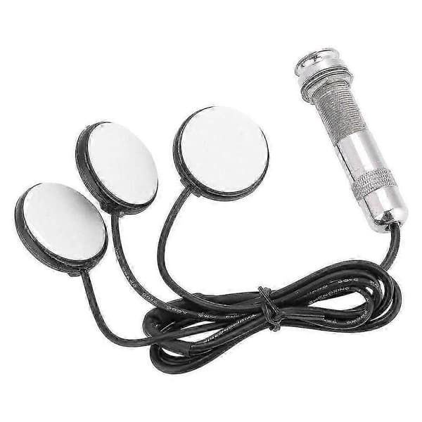 Gitarrpickup 3x Piezo Pickup Transducer Kompatibel med Akustisk Gitarr Ukulele Mandolin Instrument