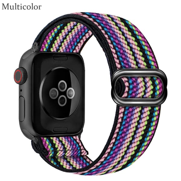 Nylon Apple Watch -ranneke Multicolor 42/44mm