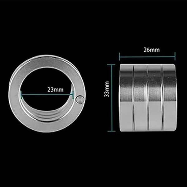 2/4 ST Vikbar Firedobbelt Fingerspænde Ring 4 STK 4 STK 4PCS 4PCS