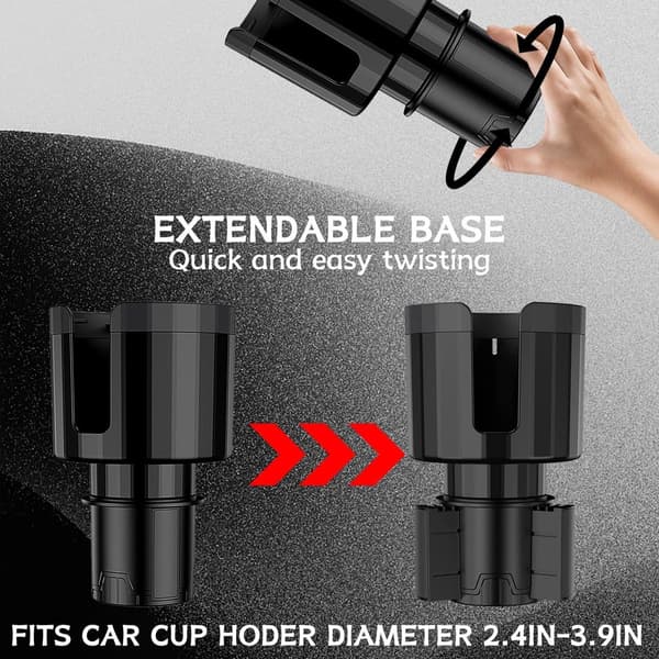 Bilkoppholder - Justerbar koppholder - Universal - Kaffeholder - Drikkeholder