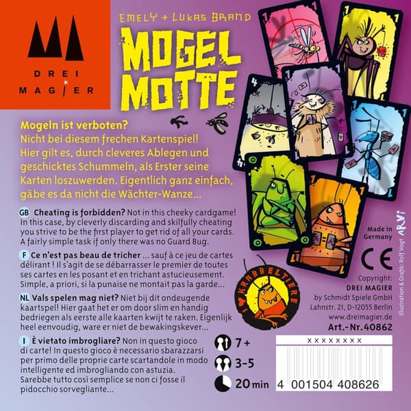 Spiele Mogel Moth Tre Magiker -korttipeli
